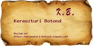 Kereszturi Botond névjegykártya